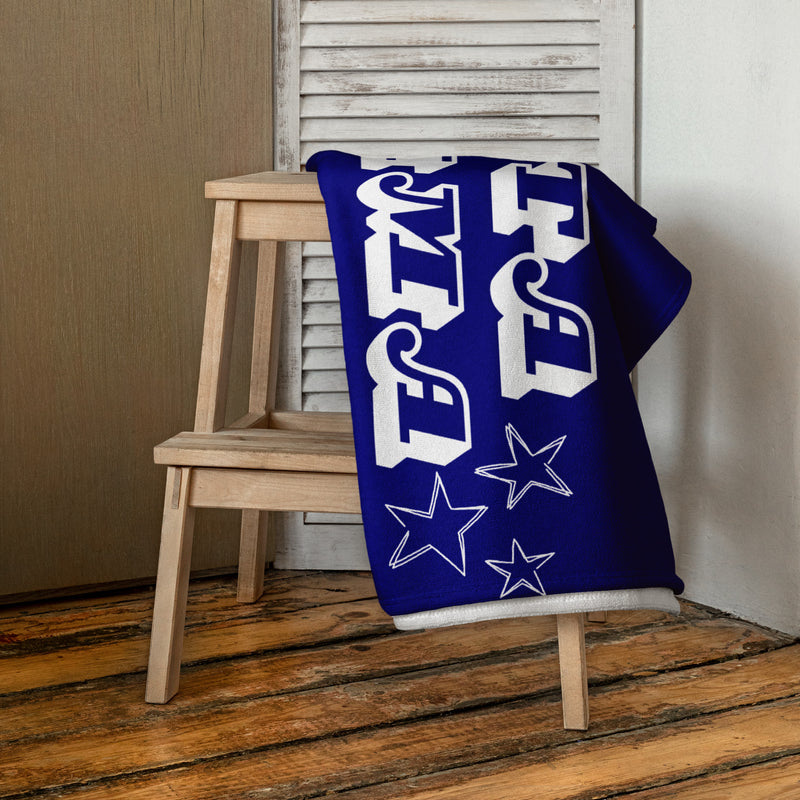 delta gamma starry navy blue towel