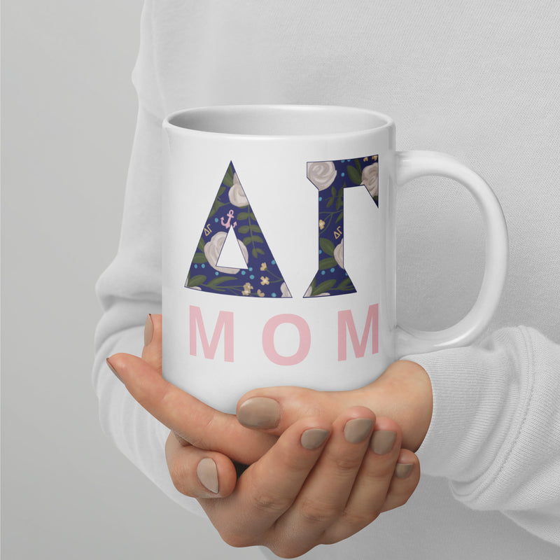 Delta Gamma Mom Mug in 20 oz size with two-sided design