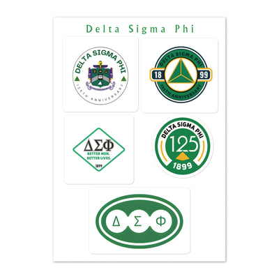 Delta Sigma Phi 125th Anniversary Sticker Sheet