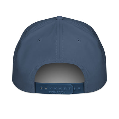 Delta Sigma Phi Classic Rope Cap in blue showing  back of cap