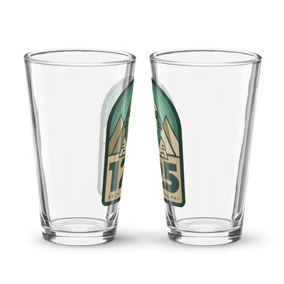 Delta Sigma Phi 125th Anniversary Pint Glass showing two glasses side by side