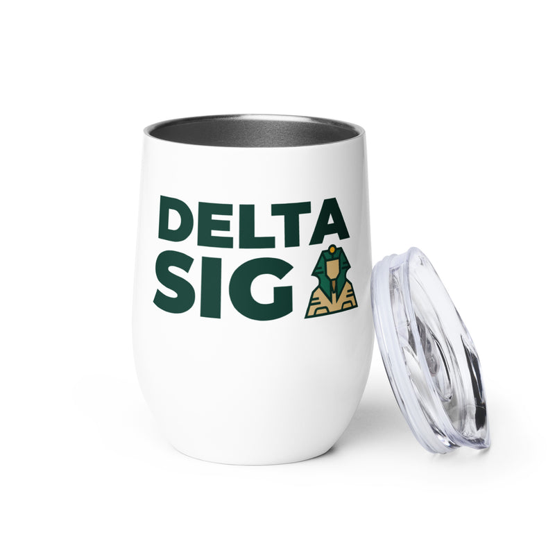 Delta Sigma Phi Wine Tumbler