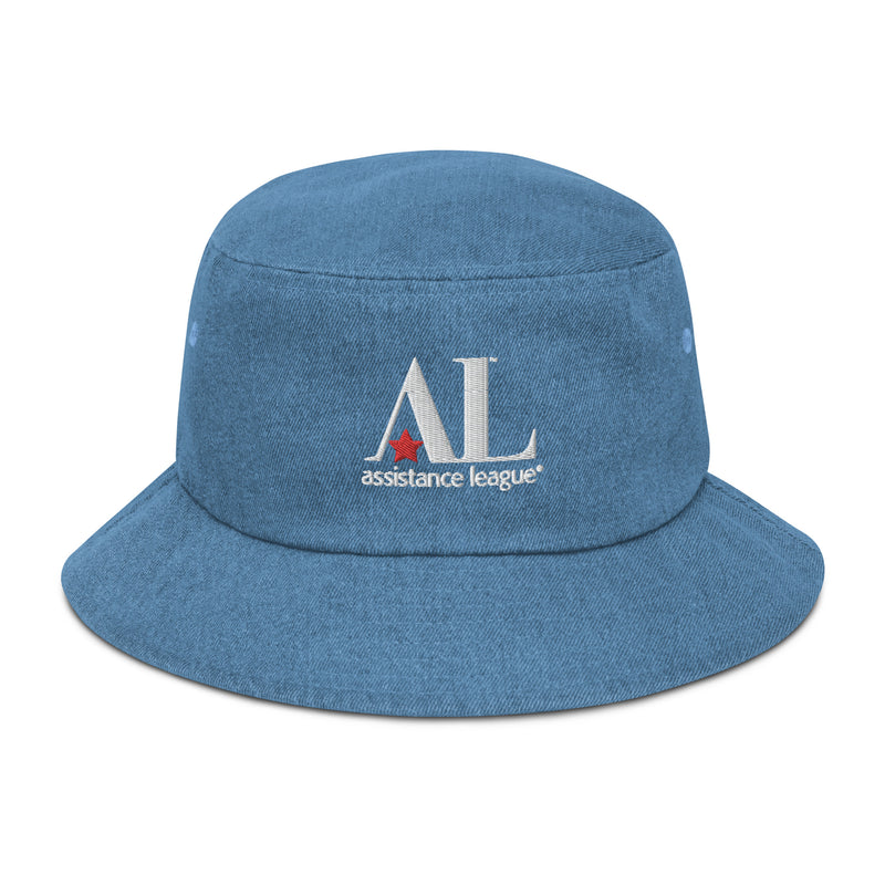 Embroidered Assistance League Denim Bucket Hat