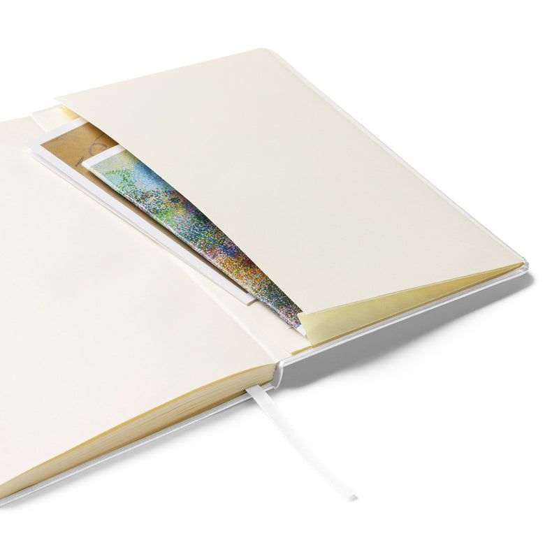 Pi Phi Follow Your Arrow Hardcover Journal showing inside pocket