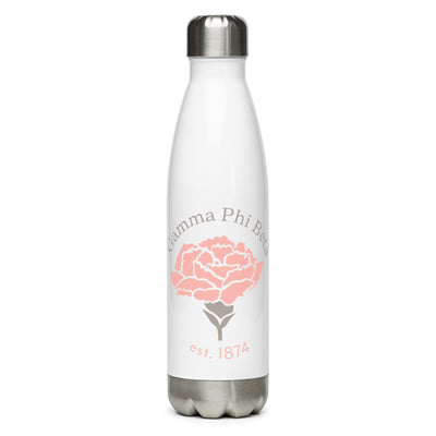 G Phi Double Design 150th Anniversary Water Bottle showing 1874 design