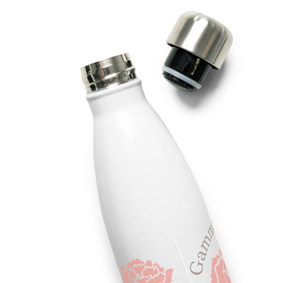 G Phi Double Design 150th Anniversary Water Bottle showing leak proof cap