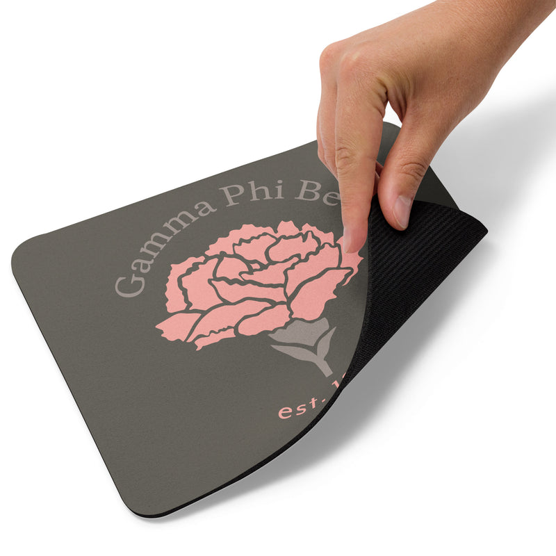 G Phi 150th Anniversary Mouse Pad showing reverse side