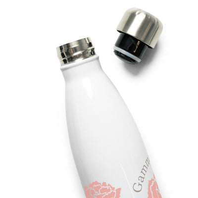 Gamma Phi Beta 150th Anniversary Water Bottle showing leak proof cap