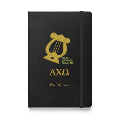 AXO Real.Strong.Women Hardcover Journal in black