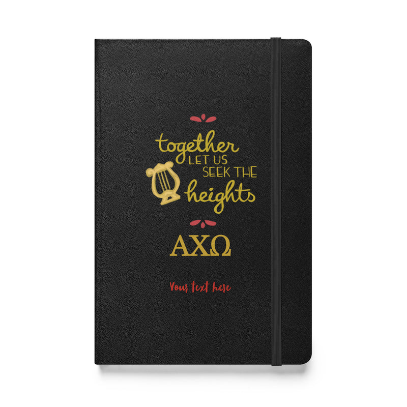 AXO Together Let Us Seek the Heights Journal in black