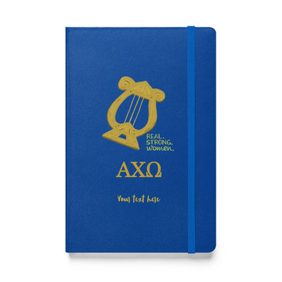 AXO Real.Strong.Women Hardcover Journal in Royal Blue