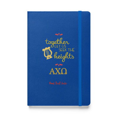 AXO Together Let Us Seek the Heights Journal in Royal Blue