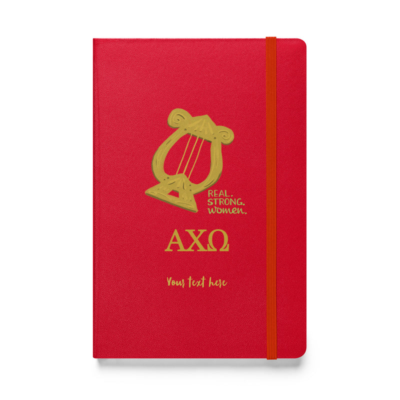 AXO Real.Strong.Women Hardcover Journal in red