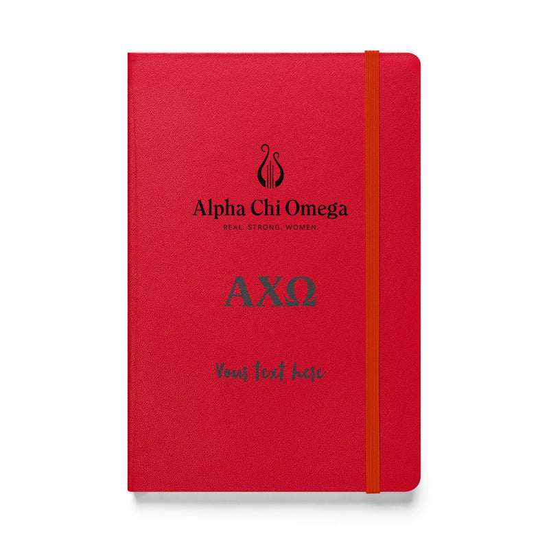 AXO Logo Hardcover Journal in red