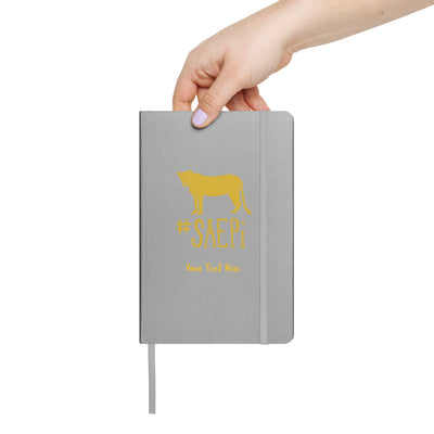 Sigma Lioness Hardcover Journal Book in Silver in woman's hand