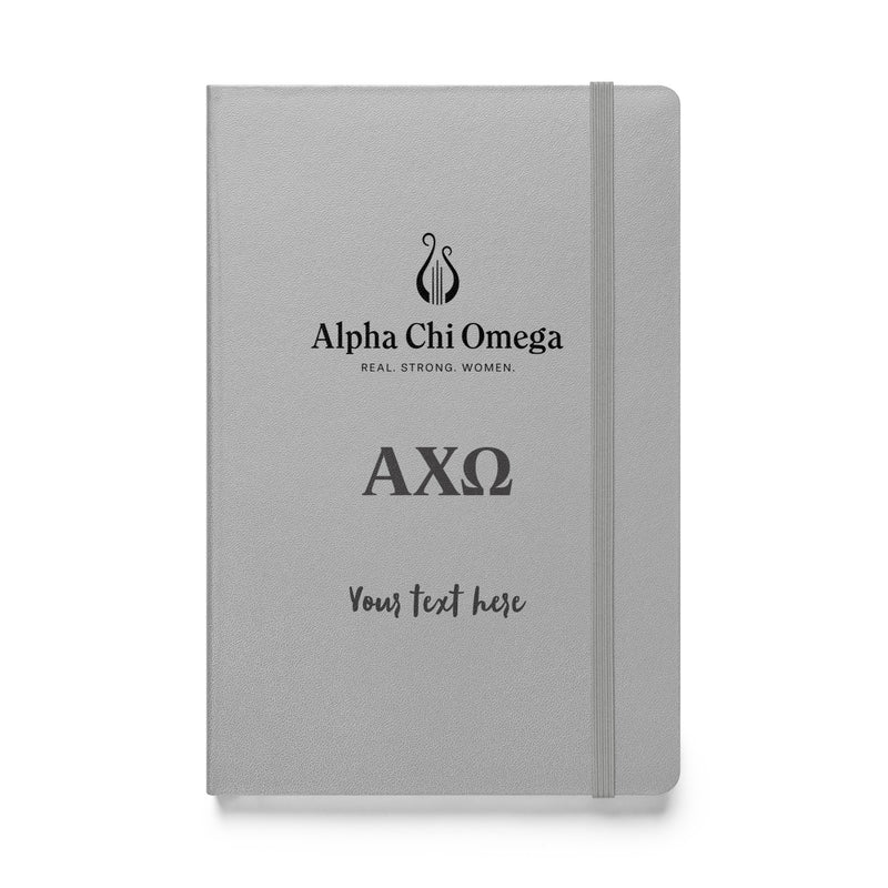 AXO Logo Hardcover Journal in silver