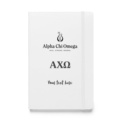 AXO Logo Hardcover Journal in white