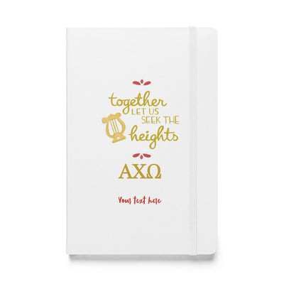 AXO Together Let Us Seek the Heights Journal in white