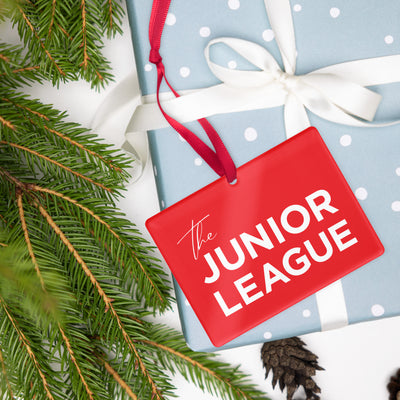 Junior League Holiday Ornament rectangular