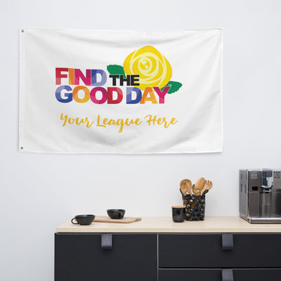 Junior League Find the Good Day Flag shown in kitchen setting