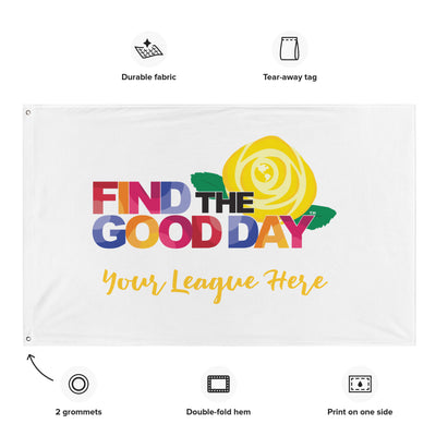 Junior League Find the Good Day Flag showing product details