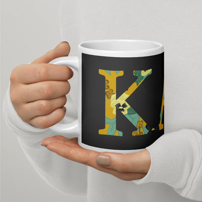 Kappa Alpha Theta Letters Sorority Mug in 20 oz size with filled letters