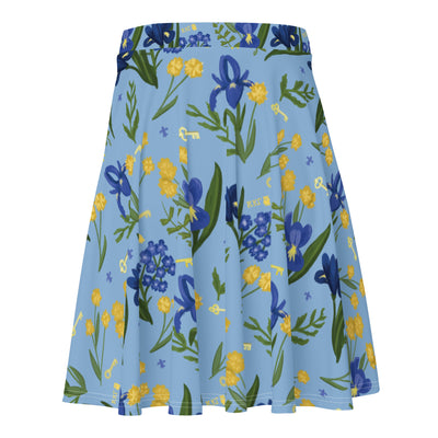 New! Kappa Kappa Gamma Fleur de Key Skater Skirt in close up view