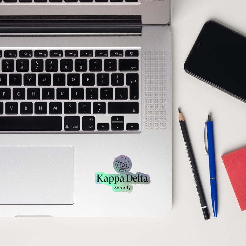 New! Kappa Delta Holographic Sticker on keyboard