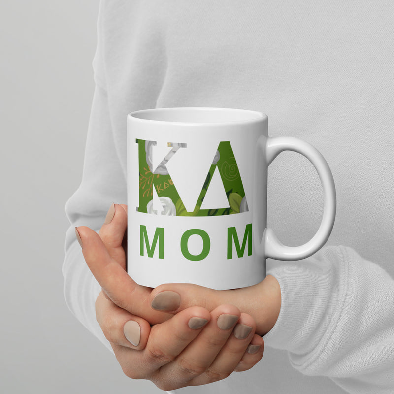 Kappa Delta Double-Sided Mothers Day 11 oz Mug shown in model&