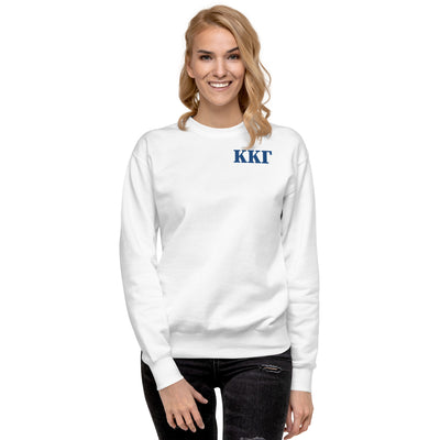 Kappa Kappa Gamma Letters Sweatshirt shown on model