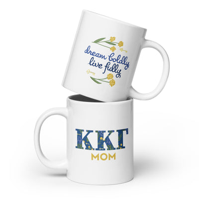 Kappa Kappa Gamma Double-Sided Mother's Day 20 oz Mug showing both sides