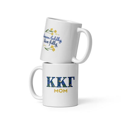 Kappa Kappa Gamma Double-Sided Mother's Day 11 oz Mug showing both sides