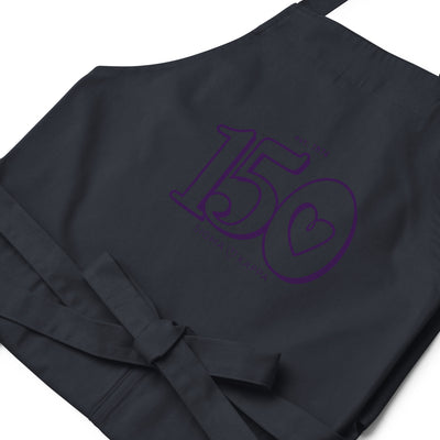 Sig Kap 150th Anniversary Organic Cotton Apron in Navy in detail view