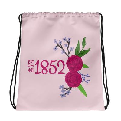 Phi Mu 1852 Drawstring Bag