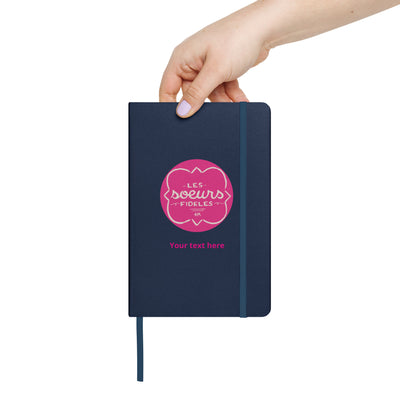 Phi Mu Les Soeurs Personalized Journal in Navy Blue