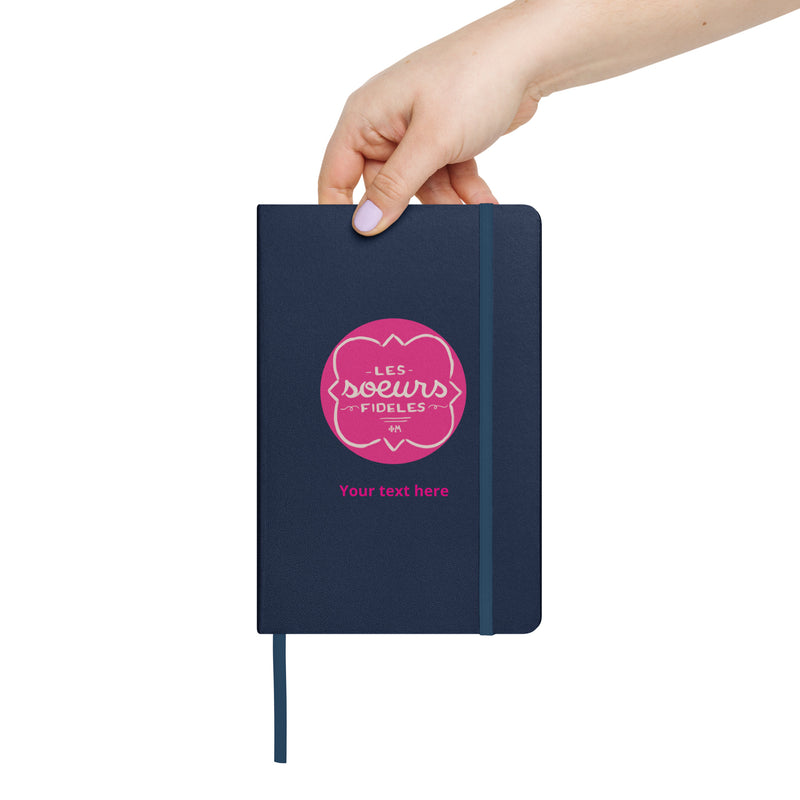 Phi Mu Les Soeurs Personalized Journal in Navy Blue
