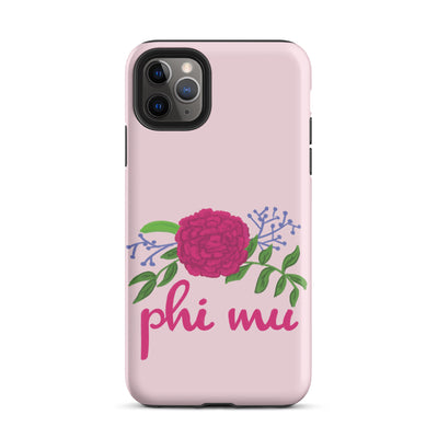 Phi Mu Carnation iPhone® 11 Pro Max Tough Case