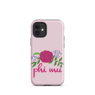 Phi Mu Carnation iPhone® 12 mini Tough Case