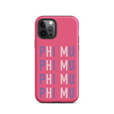 iPhone case for Phi Mu sorority members for iPhone 12 Pro