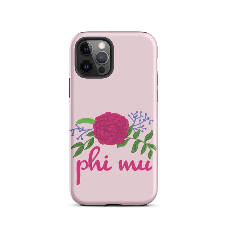 Phi Mu Carnation iPhone® 12 Pro Tough Case