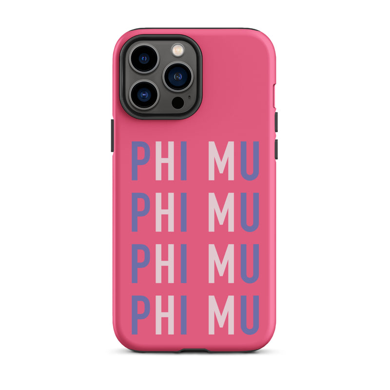 iPhone case for Phi Mu sorority members for iPhone 13 Pro Max