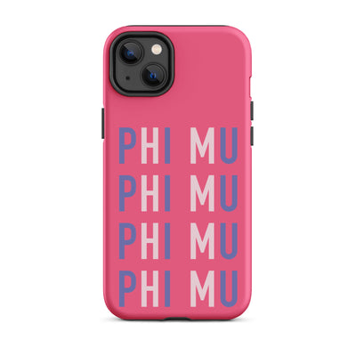 iPhone case for Phi Mu sorority members for iPhone 14 Plus