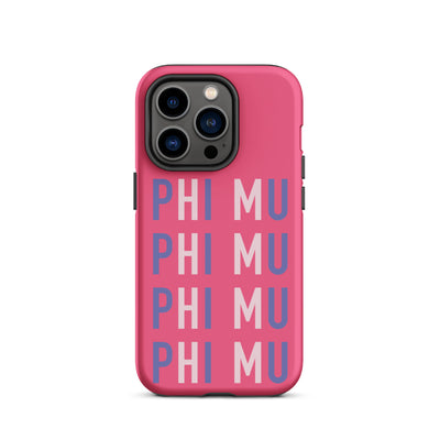 iPhone case for Phi Mu sorority members for iPhone 14 Pro