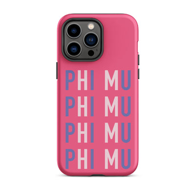 iPhone case for Phi Mu sorority members for iPhone 14 Pro Max