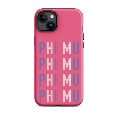 iPhone case for Phi Mu sorority members for iPhone 15 Plus