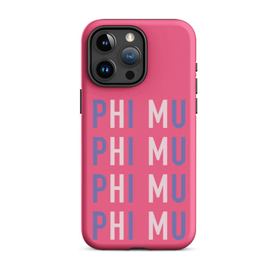 iPhone case for Phi Mu sorority members for iPhone 15 Pro Max