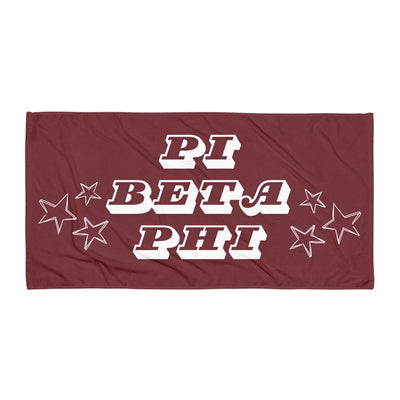 Pi Beta Phi Starry Beach Towel in full view