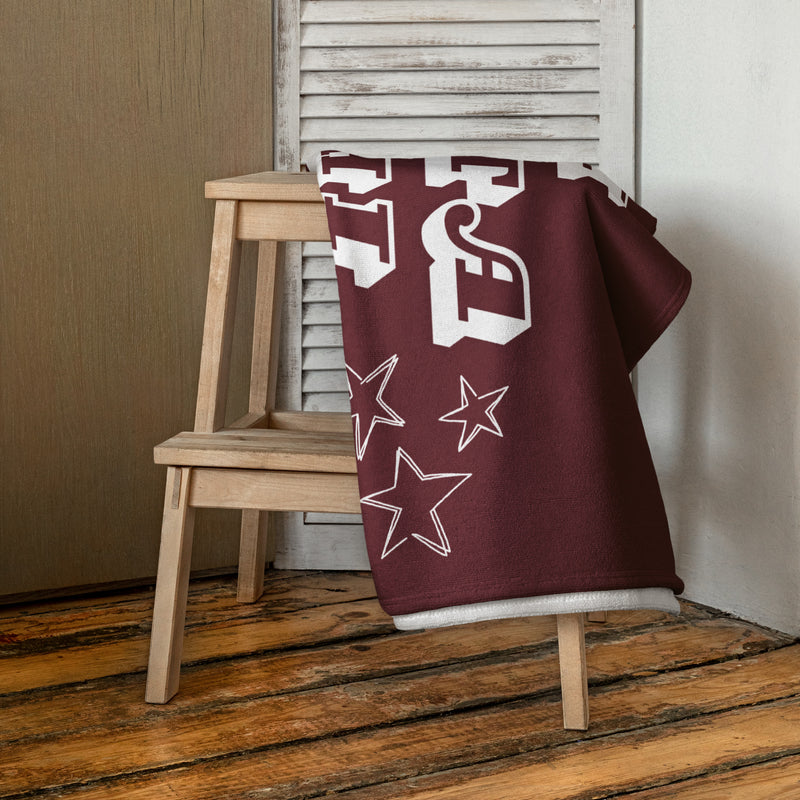 Pi Beta Phi Starry Beach Towel shown folded