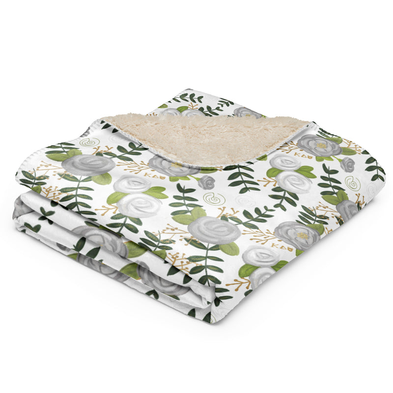 Kappa Delta Printed Sherpa Blanket