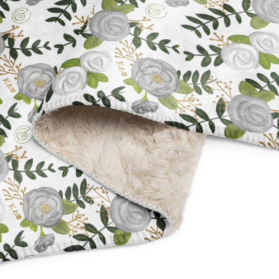 Kappa Delta Printed Sherpa Blanket